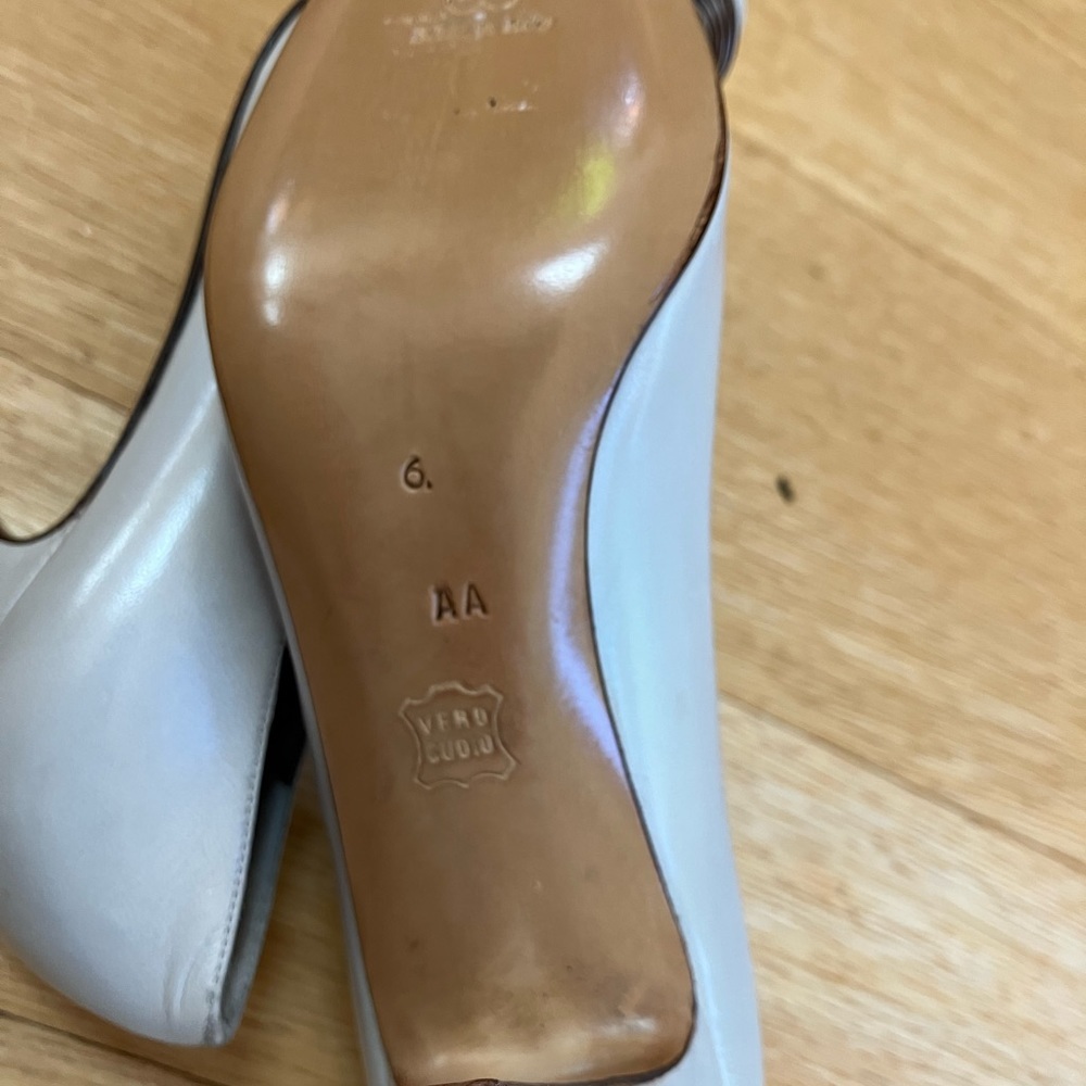 NWOT vintage Bruno Magli peep toe &bow heels sz6 - Picture 5 of 5